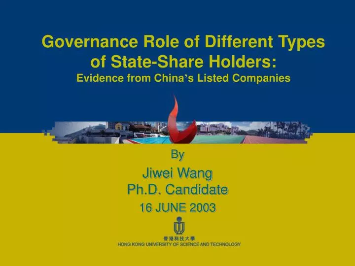 governance role of different types of state share holders evidence from china s listed companies