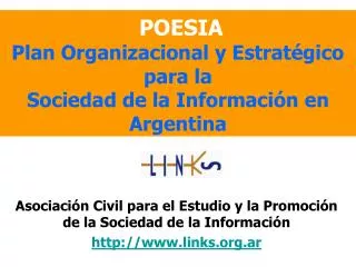 POESIA Plan Organizacional y Estratégico para la Sociedad de la Información en Argentina