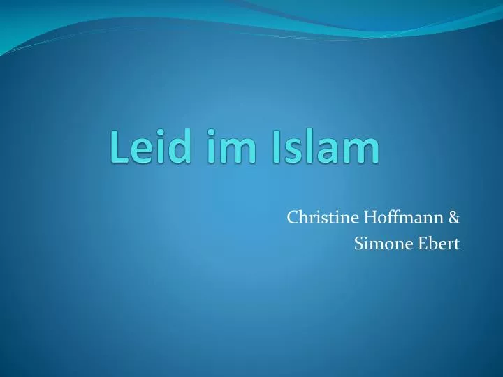 leid im islam