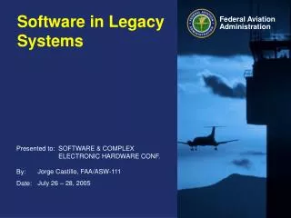Software in Legacy Systems