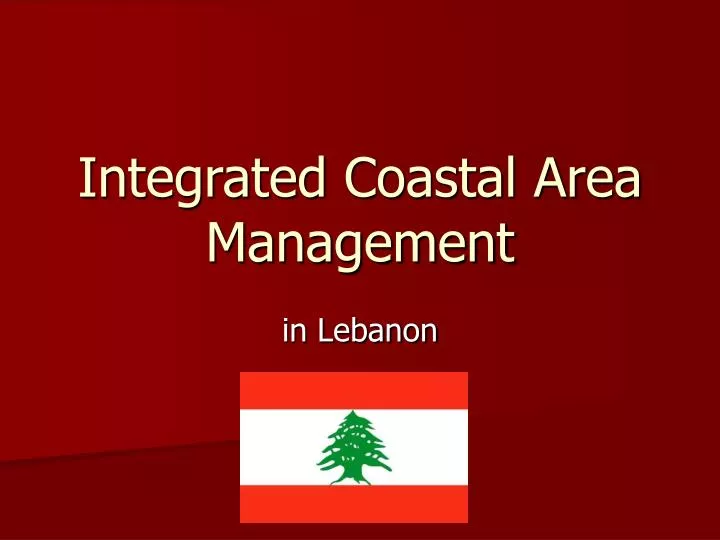 integrated coastal area management