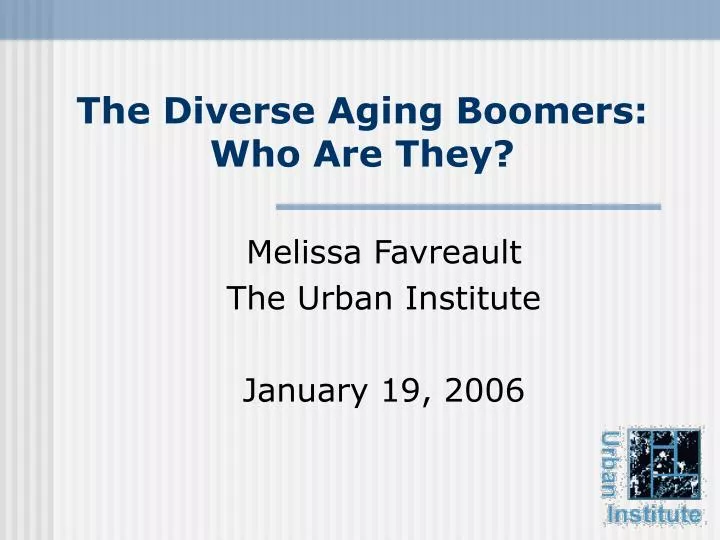 the diverse aging boomers who are they