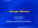 Allergic Rhinitis - slide 1