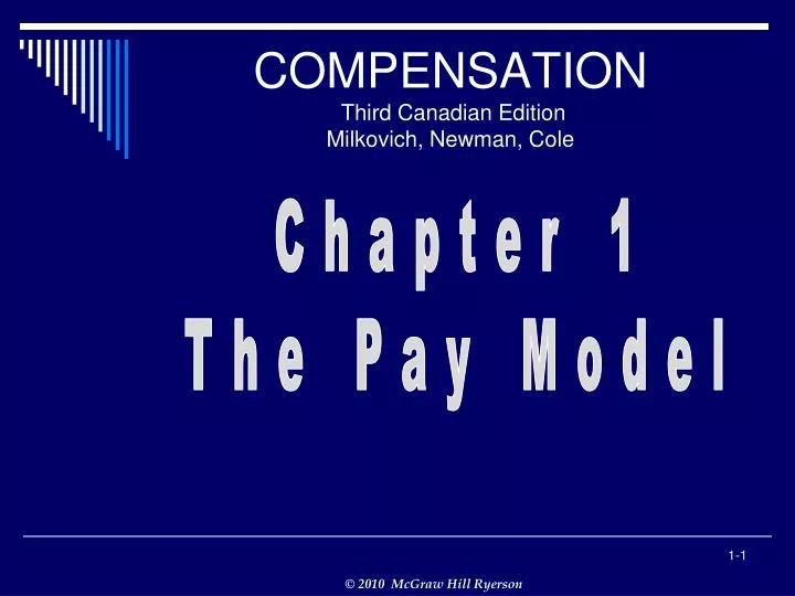 compensation third canadian edition milkovich newman cole