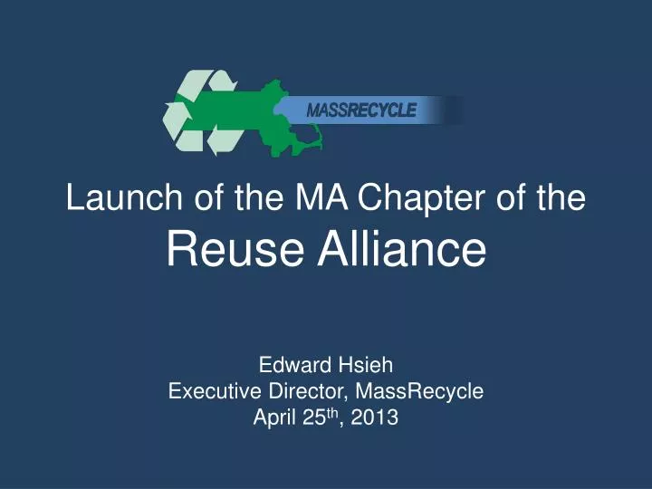 launch of the ma chapter of the reuse alliance