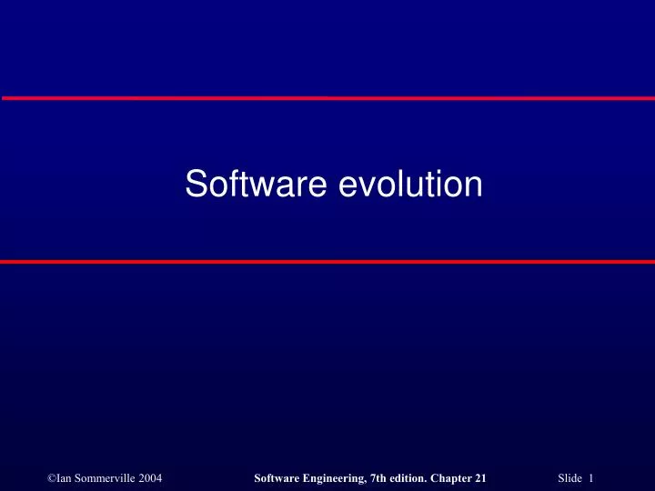 software evolution