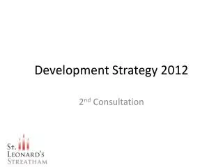 Development Strategy 2012