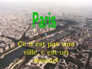 ce n est pas une ville c est un monde