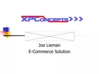 Joe Lieman E-Commerce Solution