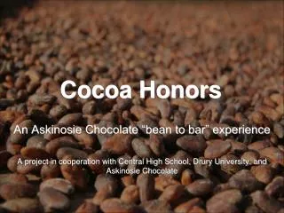 Cocoa Honors