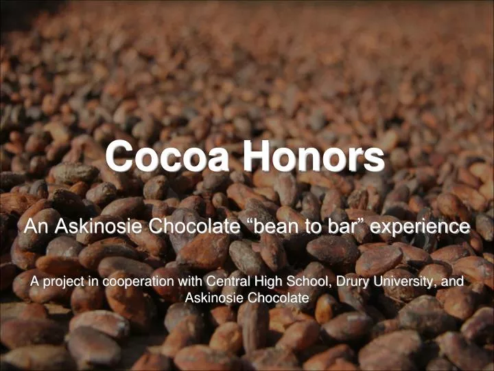 cocoa honors