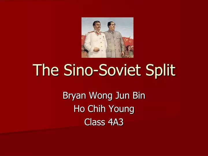 the sino soviet split