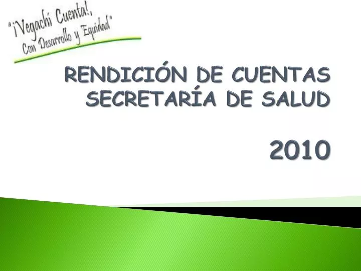 rendici n de cuentas secretar a de salud 2010