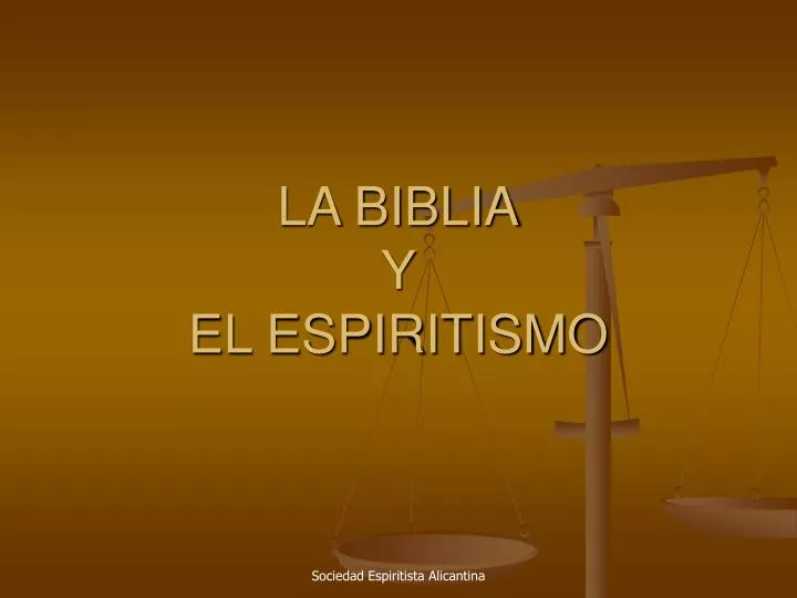 la biblia y el espiritismo