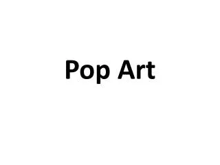 pop art