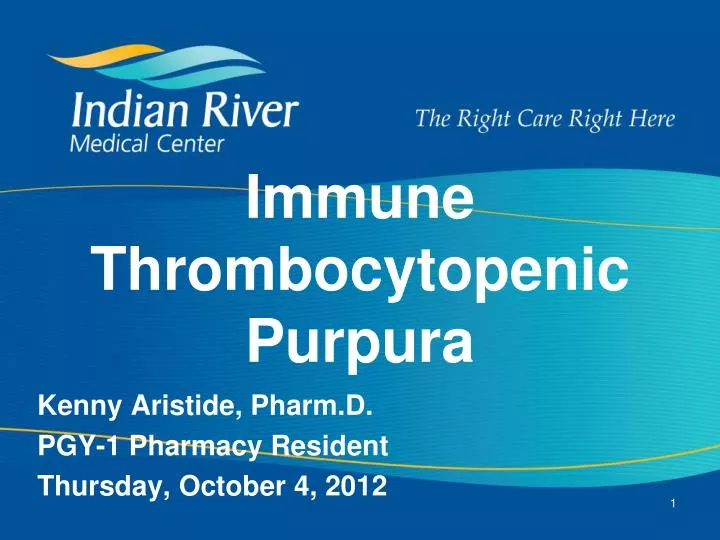 immune thrombocytopenic purpura
