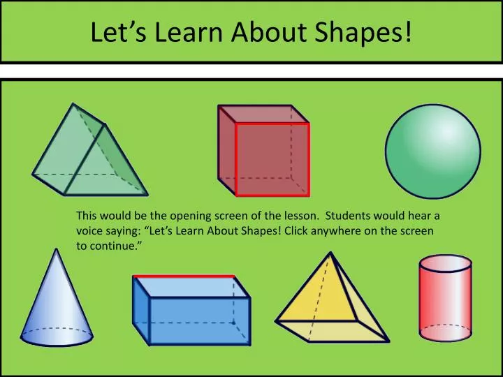 let s learn about shapes