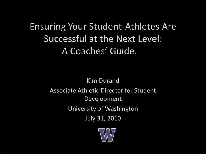 ensuring your student athletes are successful at the next level a coaches guide