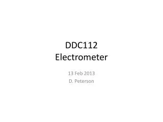 DDC112 Electrometer