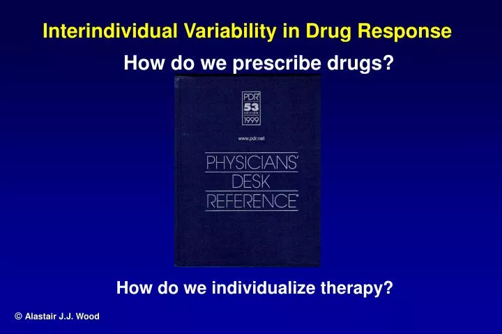interindividual variability in drug response