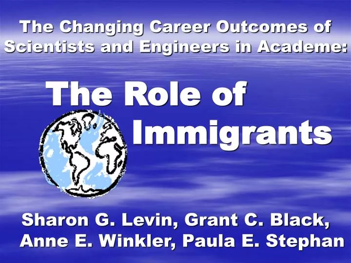 the changing career outcomes of scientists and engineers in academe