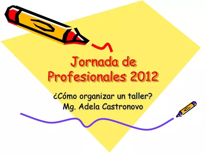 jornada de profesionales 2012