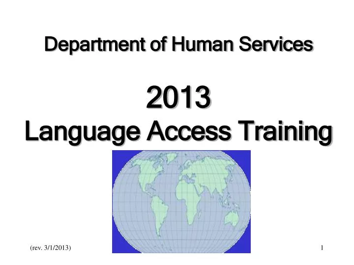 department of human services 2013 language access training