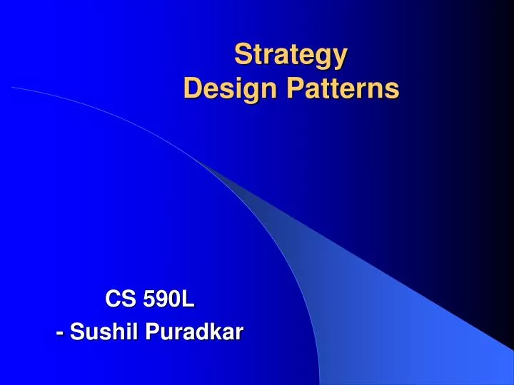 strategy design patterns