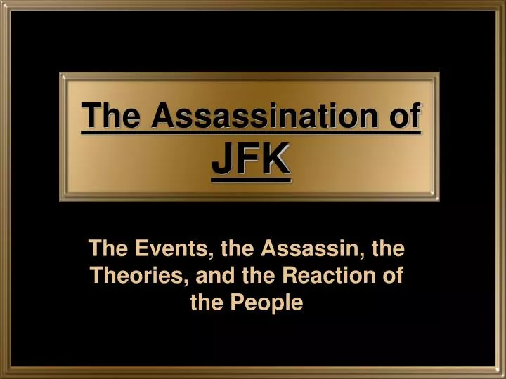the assassination of jfk