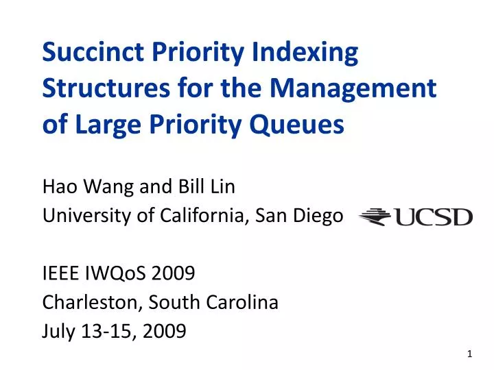 succinct priority indexing structures for the management of large priority queues