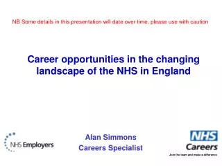 Alan Simmons Careers Specialist