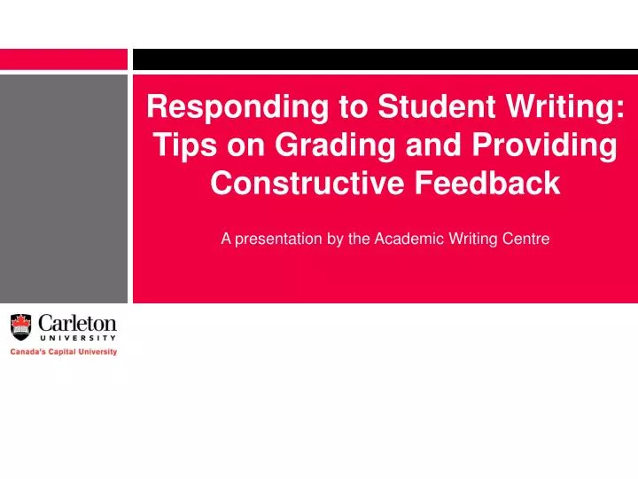 responding to student writing tips on grading and providing constructive feedback