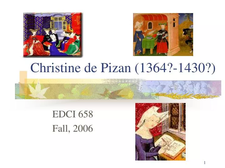 christine de pizan 1364 1430