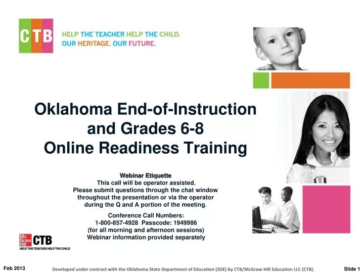 oklahoma end of instruction and grades 6 8 online readiness training