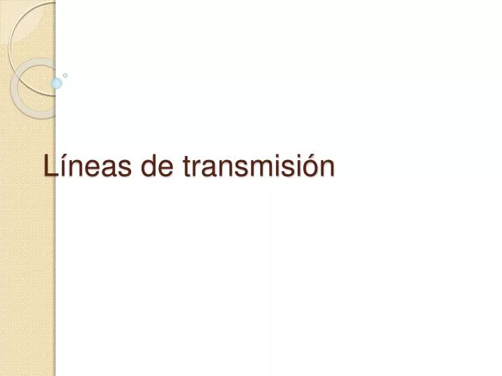 l neas de transmisi n