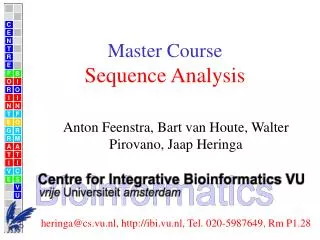 Master Course Sequence Analysis