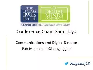 Conference Chair: Sara Lloyd
