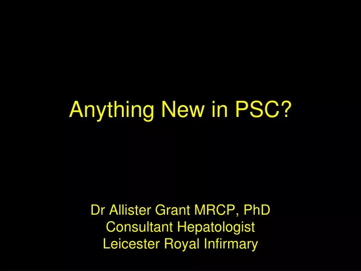 dr allister grant mrcp phd consultant hepatologist leicester royal infirmary