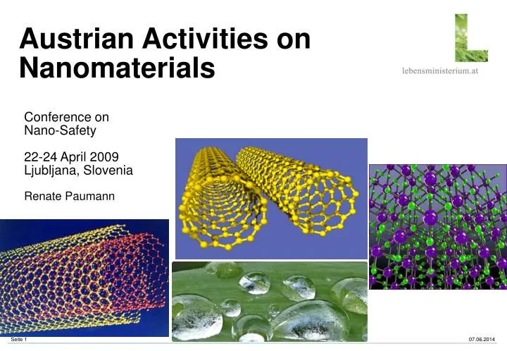 austrian activities on nanomaterials