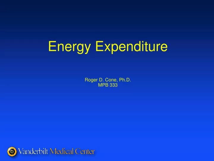 energy expenditure roger d cone ph d mpb 333
