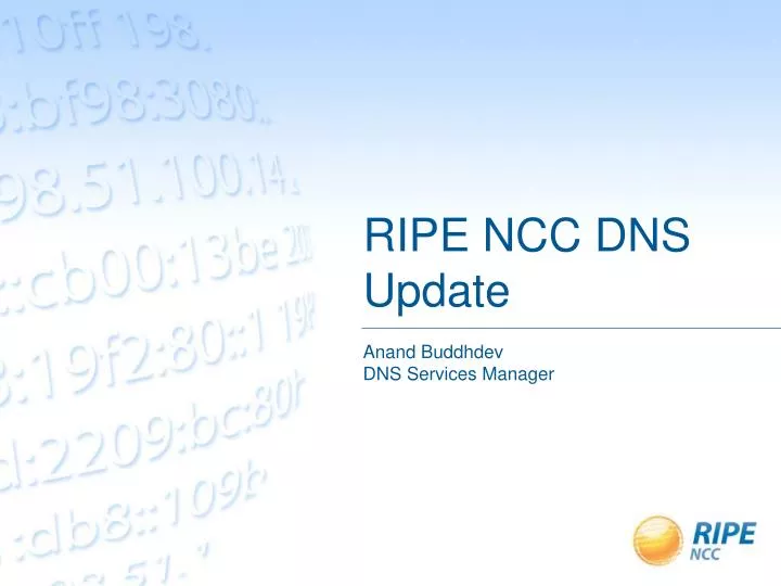 ripe ncc dns update