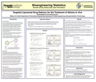 Bioengineering Statistics Meredith Goolsby, Melody Keith, Swati Vishnubhakat