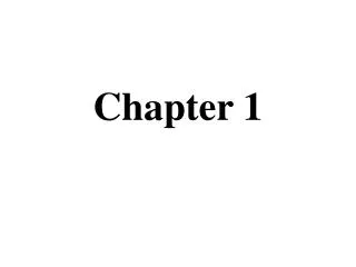 Chapter 1