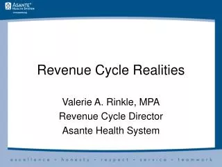 Revenue Cycle Realities