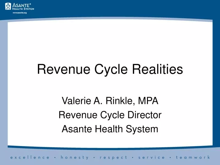 revenue cycle realities