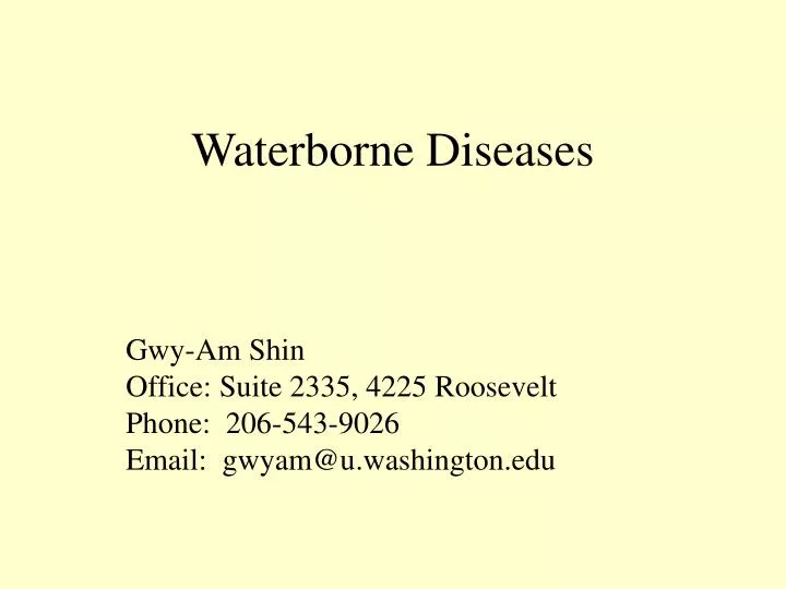 waterborne diseases