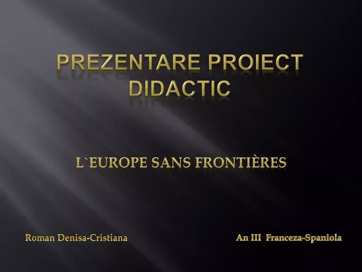 prezentare proiect didactic