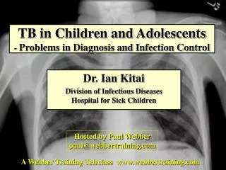 TB in Children and Adolescents - Problems in Diagnosis and Infection Control