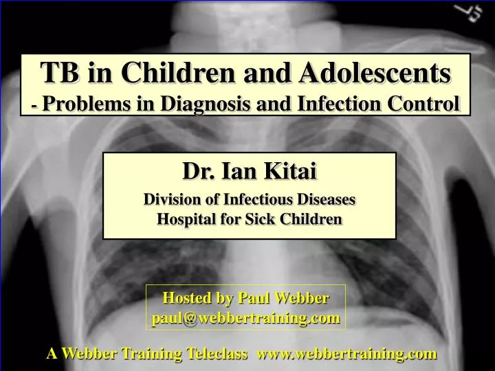 tb in children and adolescents problems in diagnosis and infection control