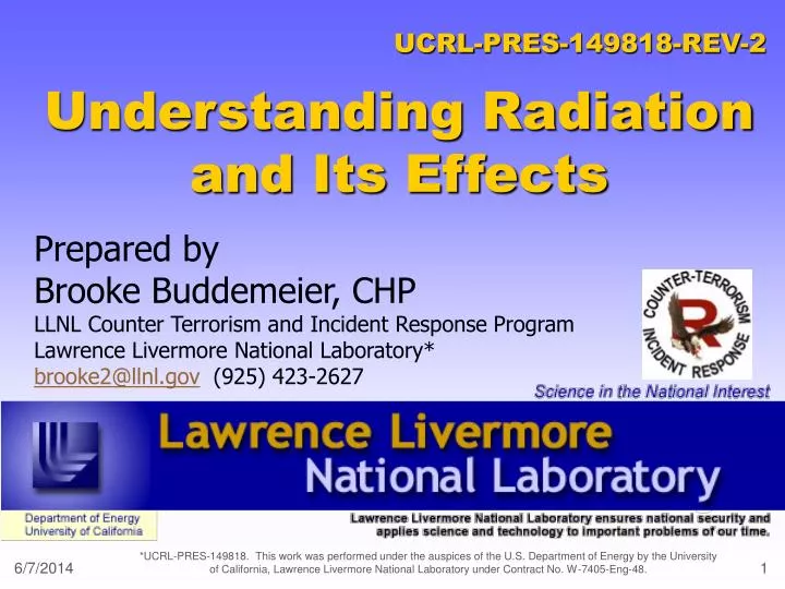 understanding radiation and its effects